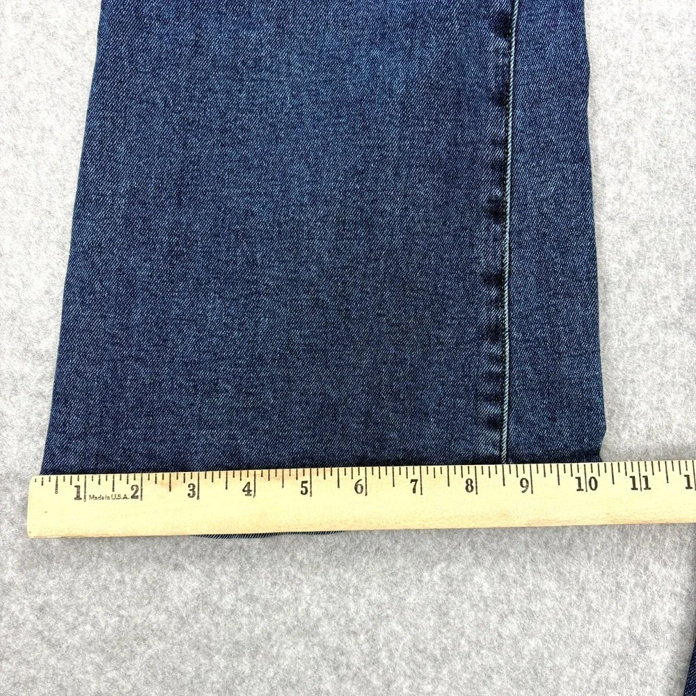 Michael Kors Jeans Womens 12 Blue Denim High Rise Flared Leg Minimalist Retro